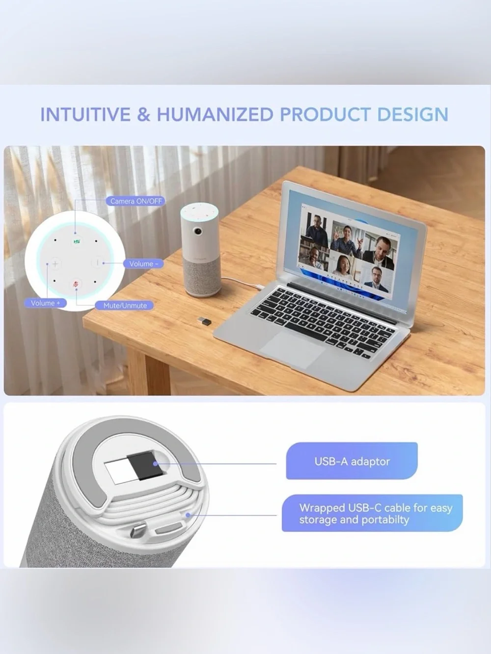 NEW All-in-One Webcam with built-in microphone and speaker